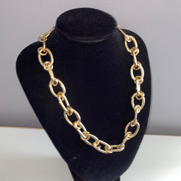 ELIZABETH & JAMES/Kohls Chunky Gold Tone Chain Necklace - Picture 9 of 10